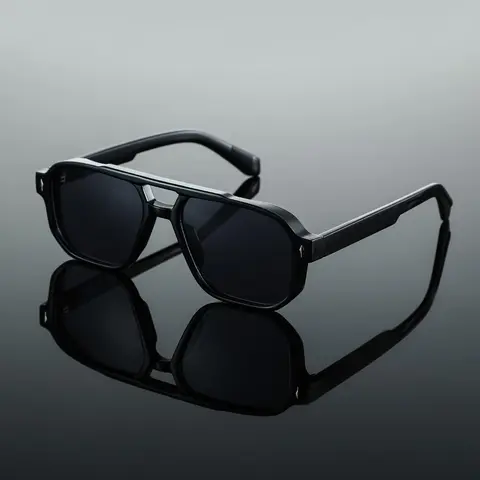 Men's Vintage Aviator Frame Glasses, Trendy Casual Eyewear for Everyday Use, Fashion Accessory for Outdoor Activities, Trendy Shades, Stylish Glasses