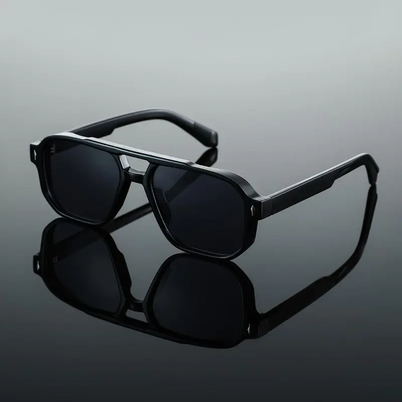 Men's Vintage Aviator Frame Glasses, Trendy Casual Eyewear for Everyday Use, Fashion Accessory for Outdoor Activities, Trendy Shades, Stylish Glasses