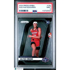 2024 PANINI PRIZM WNBA #142 AALIYAH EDWARDS ROOKIE RC PSA 9