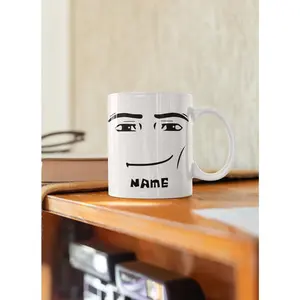 Personalized Roblox Man Face Mug, Gaming Mug, Roblox Man Face, 11 oz Ceramic Mug