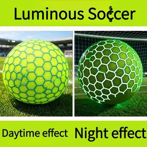 Night Glow Silent Soccer Ball, High Elasticity Noise-Free Training Ball, Indoor Training Ball for Various Activities, Ideal Gift for Holidays