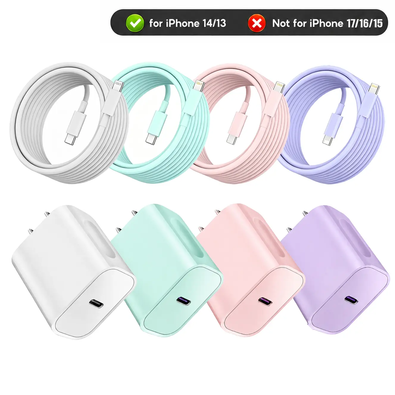 iPhone Charger Fast Charger,USB C Charger 1/2/3/4 Pack, 6FT Regular IPhone charger for Home, Office & Travel, Compatible for iPhone 14/13/12/11/10/9/7/8/X/11/12/13/14 Series, Pro/Max/Plus/mini，Techvibes