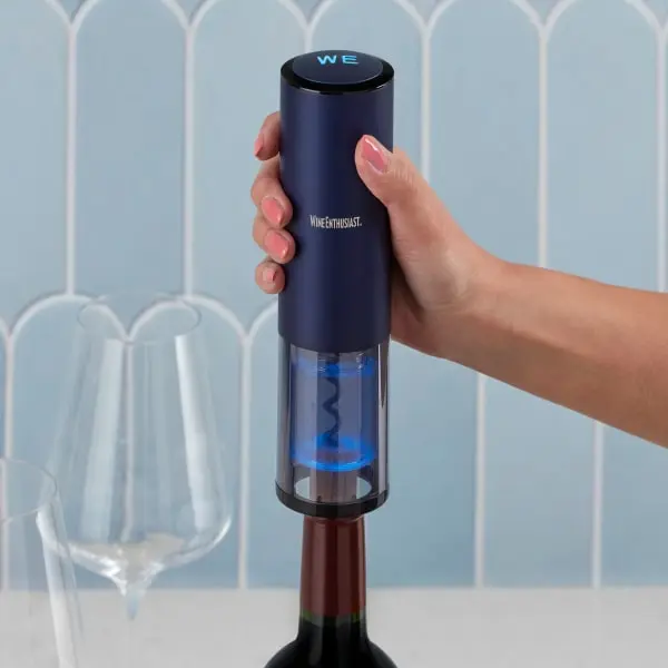 Electric Blue Automatic Opener With Foil Cutter