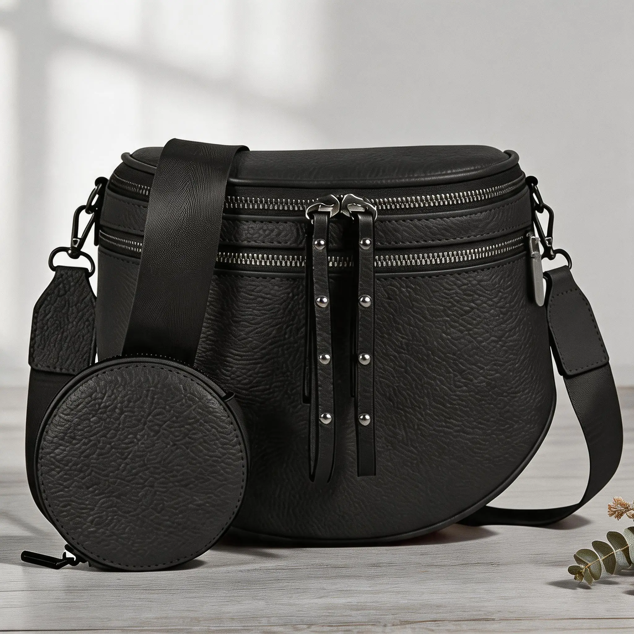 【US】 2026 Trending Women’s Crossbody Bag, Double Zipper Waterproof Shoulder Purse with Adjustable Strap for Travel, Shopping & Daily Use
