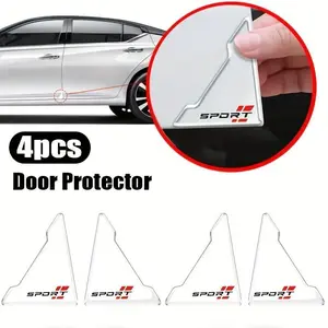 2 pairs edge protection covers for the sports version doors, universal transparent door corner protectors, anti-collision protection stickers, and scratch-resistant protection stickers applicable to all models.