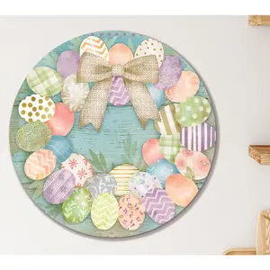 Courtside Market Easter Egg Wreath 12x12 Circular Artboard