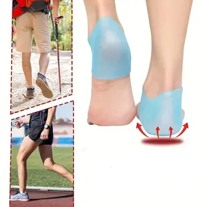 4pcs Heel Cups Gel Protectors Support For Achilles Tendonitis Bone Spur Aching Feet Relieve Pain For Man And Women