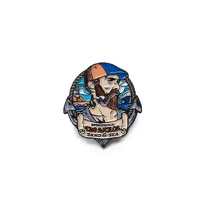 Boston Scally The Sailor: Sand and Sea Cap Pin