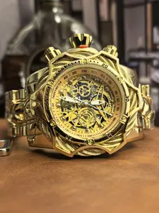 Men's Stainless Steel Watch, High End Watch, Large Round Dial, Casual Style, Quartz Movement, Mineral Glass, Band, Perfect Gift for All Seasons