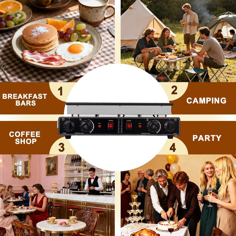 Commercial Mini Pancake Maker, Stainless Steel Pancake Maker Machine with Waterproof Switch & Even Heating, 110V Non-Stick Dutch Pancake Baker for Fast Cooking, Coffee Shop, Party (50pcs) Commercial Mini Pancake Maker, Stainless Steel Pancake Maker Machine with Waterproof Switch & Even Heating, 110V Non-Stick Dutch Pancake Baker for Fast Cooking, Coffee Shop, Party (50pcs)