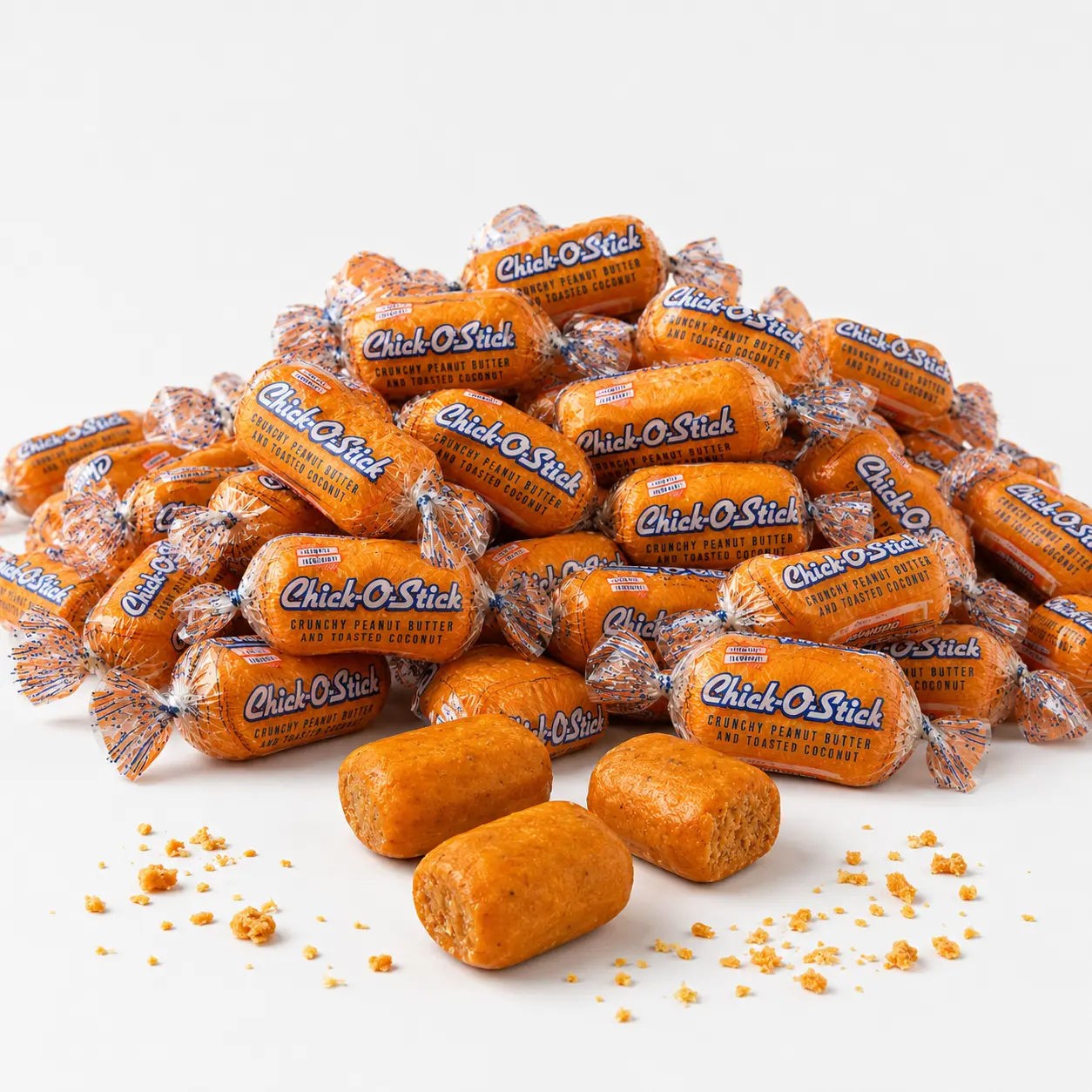 Chick-O-Stick Bite Size | Classic Peanut Butter Coconut Mini Bars, Bulk Candy