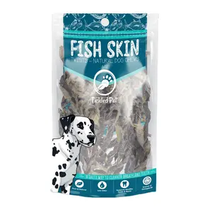 TickledPet Icelandic Cod Fish Skin Twists, 5 oz - Natural Dog Chews, Long-Lasting, Grain-Free Treats - Dental Health Booster, Omega-3s, Human-Grade, All Life Stages