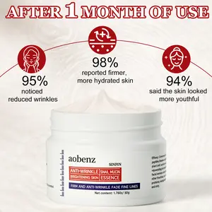 aobenz Snail Mucin Cream| Hydrating Face Moisturizer| For Smoother, Firmer-Looking Skin & Improved Appearance of Fine Lines