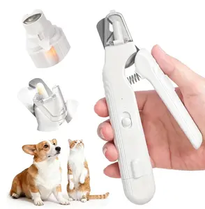 2-in-1 pet nail clipper and grinder, dog nail clipper trimmer, ultra quiet electric nail set, rechargeable, suitable for trimming toes and claws of dogs and cats of all sizes