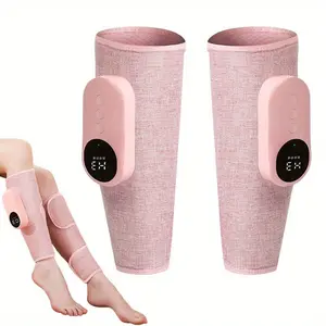 New Cordless Calf Massager with Heat, Leg Massager for Pain and Circulation with 3 Modes and 3 Intensities, Pressure Unblocking Instrument Circulation Booster for Legs,Type-C Rechargeable,Air Compression Massager-1 Pack (Pink)