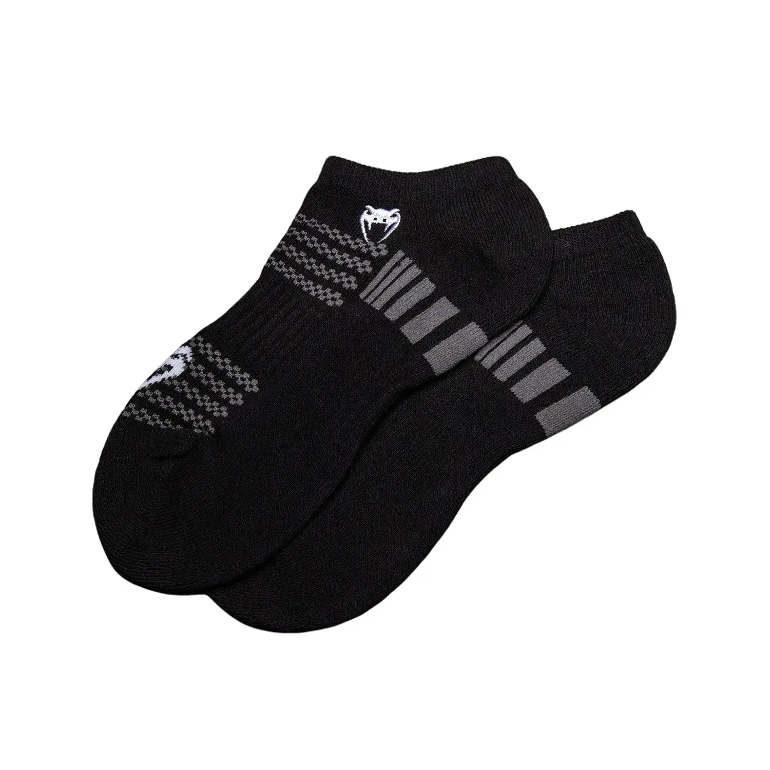 Venum Vector No-Show Socks - Black/Grey Venum Vector No-Show Socks - Black/Grey