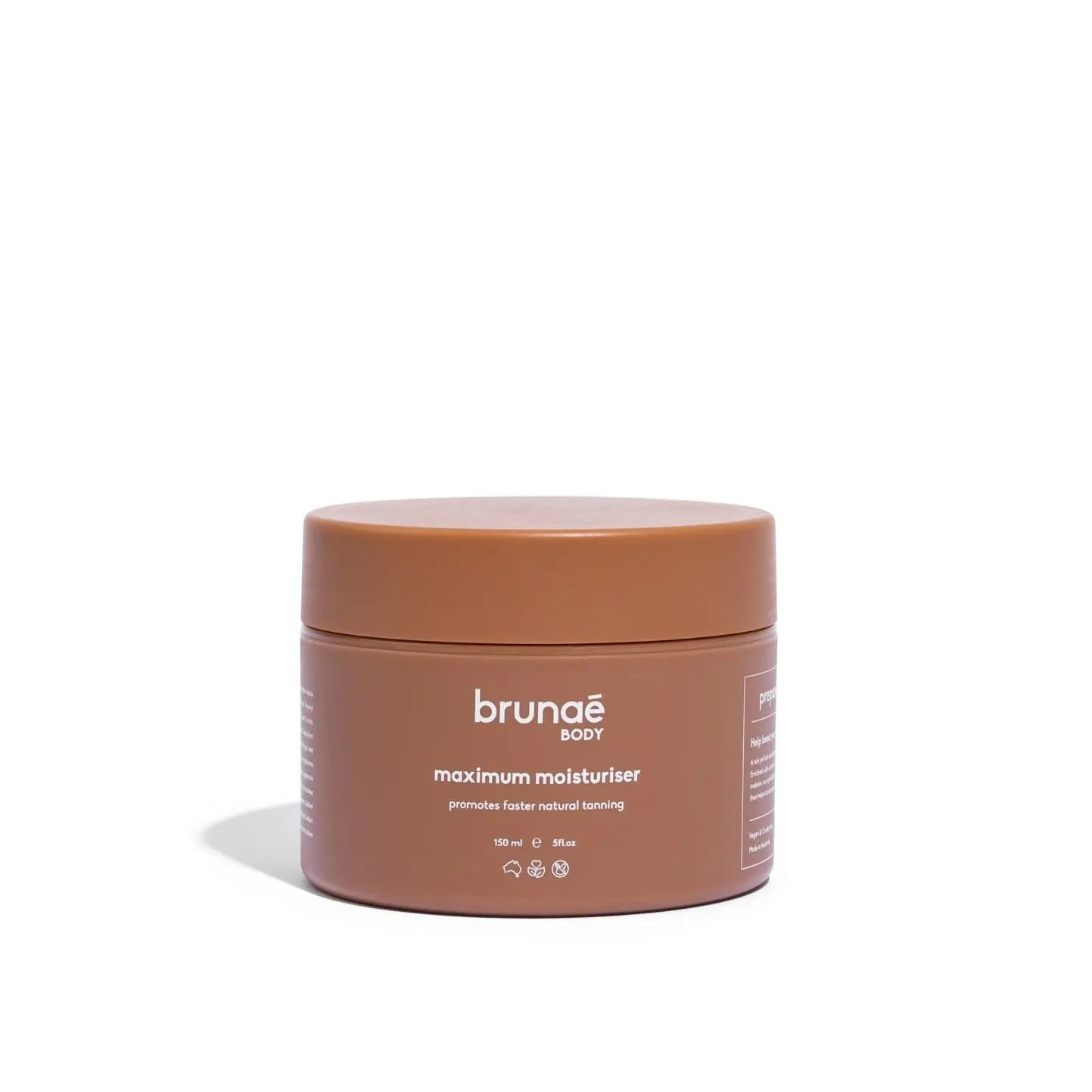 Brunae Body Maximum Moisturizer | Daily Hydrating Lotion for Soft, Smooth Skin - Pre-Tan Preparation