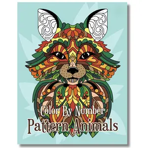 PATTERN ANIMALS Color By Number for Adults: Activity Color By Number Coloring Book for Adults Relaxation and Stress Relief Art Therapy