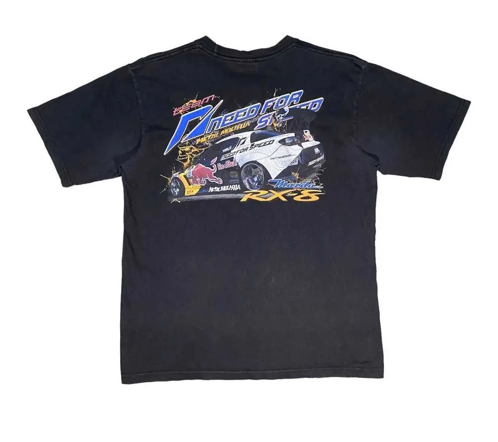 Vintage Metal Mulisha Game Need for Speed Mazda RX-8 Graphic T-Shirt Sweatshirt Hoodie 2 Sided Reprint, Auto Lover Gift