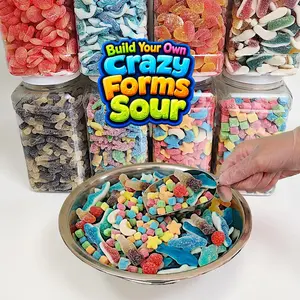 Build Your Own Crazy Forms Sour Gummy Mix - Novelty Candy | Sneakers, Bottles, Hearts (Select your Favorite)