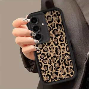 Phone Case - Creative Premium Glitter Brown Leopard Print New Phone Case for Samsung Galaxy S26 S25 S24 S23 S22 S21 Fe Plus Ultra A13 A14 A15 A16 A17 A33 A34 A35 A36 A52 A53 A54 Note20