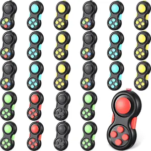 30 Pcs Pad Mini Handheld Game Controller Toy 8 Functions Clicker Classic Controller Game Pad for Adult Teens Anxiety and Stress Relief(Simple Style)