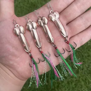 4pcs Fishing Lures Set Metal Luminous Sequin Spoons Funny Top Water Bass Fishing Lures Fishermen Gear Spinner Baits Freshwater Saltwater Equipment Fishing Hook for Fishing Lover Men