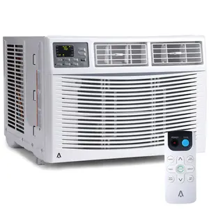 10000 BTU Smart Window Air Conditioner for Rooms up to 450 Sq.Ft – Quiet Operation – Remote & App Control – Dehumidifier – Energy Saving – Reusable Filter – Auto Restart – 110-115V Energy-Efficient AC