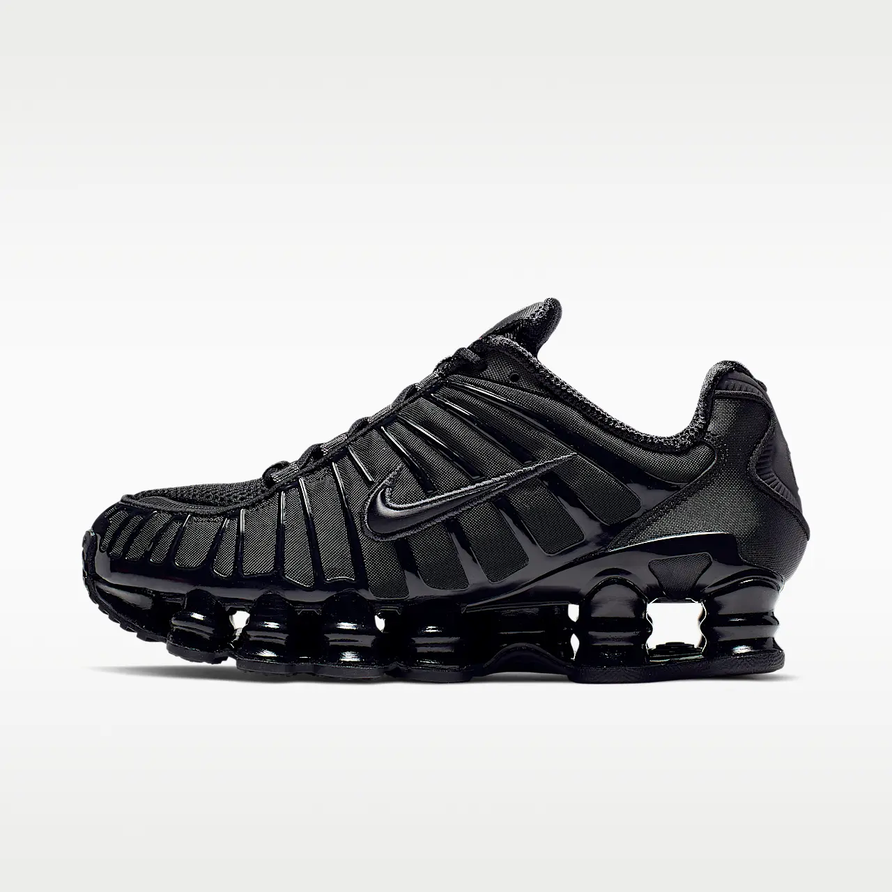 Nike Shox TL Women's Sneakers AR3566-002 Black / Metallic Hematite / Max Orange, Women's Lifestyle Shoes, Shox Cushioning, Retro-Inspired Sneakers, Lace-Up Closure, Comfortable Everyday Footwear, Durable Rubber Outsole, Casual Streetwear Shoes