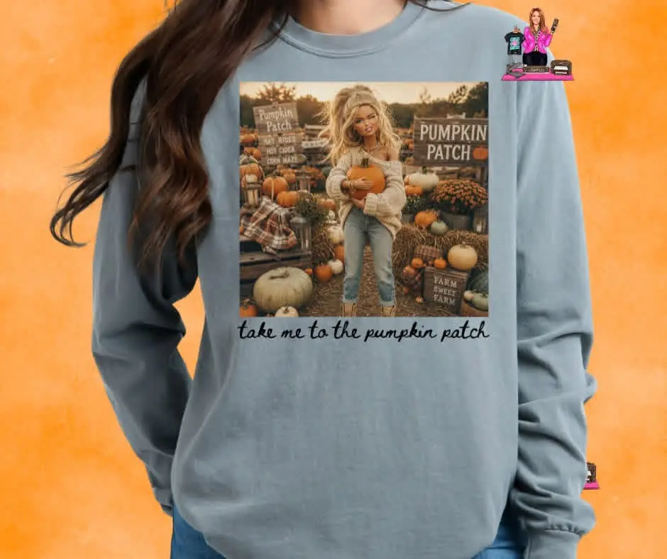 TAKE ME TO THE PUMPKIN PATCH DOLL DTF TRANSFER