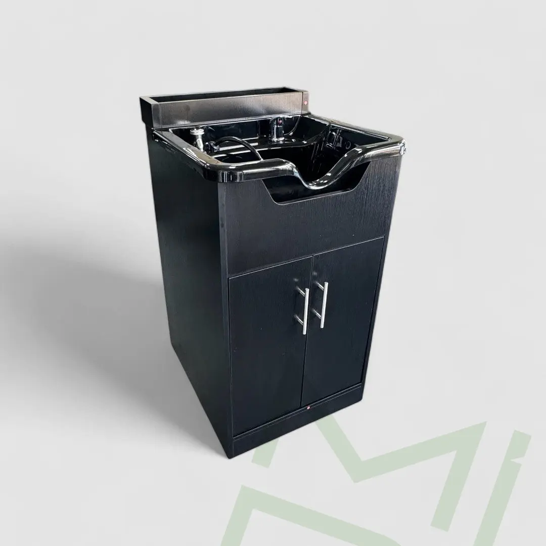 Ramla Salon Commercial Furniture Shampoo Cabinet - Efficient Functionality, Space-Saving 21.5" W, 24" D, 39" H, Maintenance