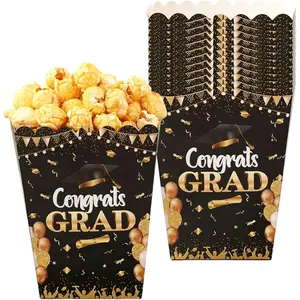 Graduation Cap  Boxes 2026 Graduation Party Favors Bags Pastel  Popcorn Boxes  ies Candy Boxes Graduation Party Supplies