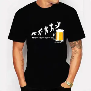 Summer New Creative Design Beer Little Man 3D Printed Men's T-shirt Fashion Cool Popular Teenages Funny O-neck Sports Tees Tops2024Young