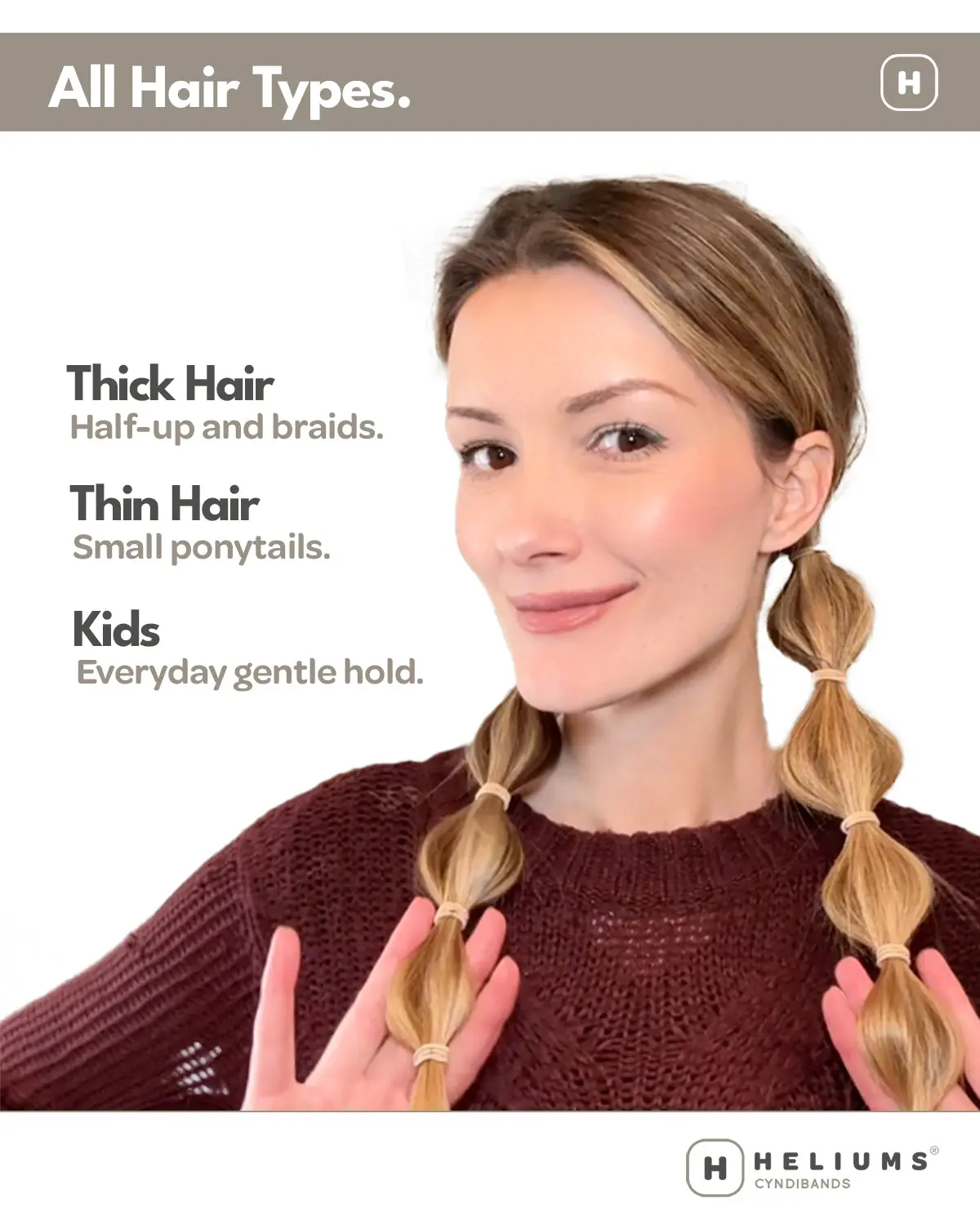 Small Hair Ties - Travel Pack - 2mm Mini Hair Elastics - 30
