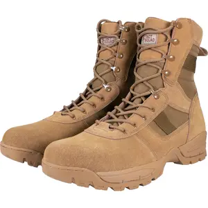 Military Tactical Work Boots Hiking Motorcycle Combat Boots 8 Inch Coyote Boot with Memory Foam Insole, Durable - and Slip-Resistant Rubber Sole