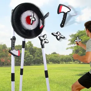 Throwing Target Set, Axe and Dart Game, Large Target Stand, Indoor Outdoor Leisure Sports, Suitable for Boys and Girls