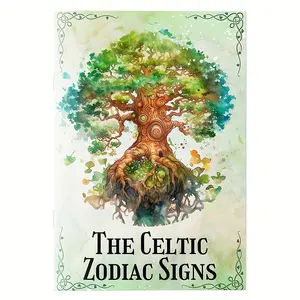 Celtic Astrology Guide Book, Celtic Tree Astrology with Beautiful Shadow Pages, Ideal for Wiccans Pagans and Spiritualists