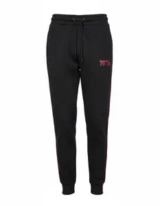 Delta Sigma Theta® Line & Luxe Joggers – Black & Crimson