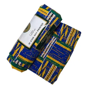 African Wax Print Sold by the Yard, 100% Cotton, Ankara