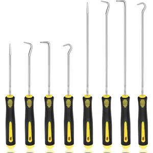 8 Pieces Pick and Hook Tools Set, Precision Automotive Pick Tool for Car Auto Oil Seal, Pick Set Mechanic, Picks Tool Set to Remove Hoses and Gaskets, Pick Hooks Puller Remover Kit
