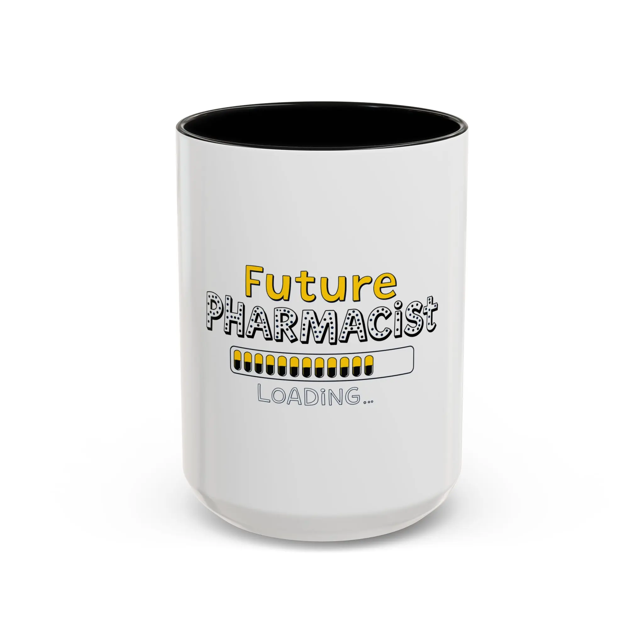 Future Pharmacist Loading Mug (Yellow, 15oz)