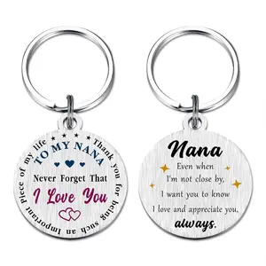Valentine's Day Gifts for Nana - Nana Birthday Easter Wedding Thanksgiving Christmas Keychain from Grandchild
