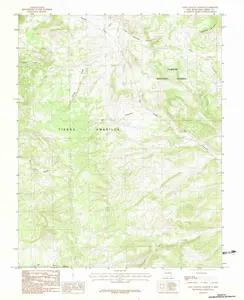 East Gavilan Canyon New Mexico USGS Topographic Quadrangle Map, 1983, 1:24000
