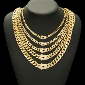 YC 14K Cuban  new anti-rust technology  Necklace Waterproof Fade-Proof Hypoallergenic 6-14mm,16-30inch Sizes Timeless Shine for Every Look  gift
