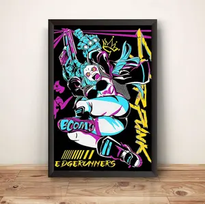 EdgeRunner Wall Art, Cyberpunk Edgerunners, Lucy Print, Graffiti Poster
