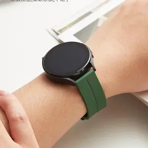 Silicone Magnetic Buckle Watch Band, Casual Business Sports Strap, Fits Samsung Huawei Xiaomi Garmin Smart Watches, Watch Accessories