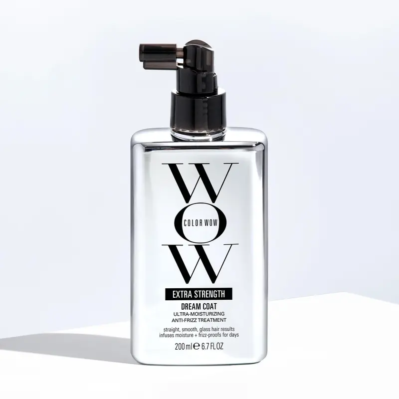 Color Wow Extra Strength Dream Coat | Anti-Frizz Treatment for Curly, Coily, Dry, Frizzy Hair | Humidity Protection | Heat Protectant | Style Spray For Silk Press, Sew-In, Straightened Hair