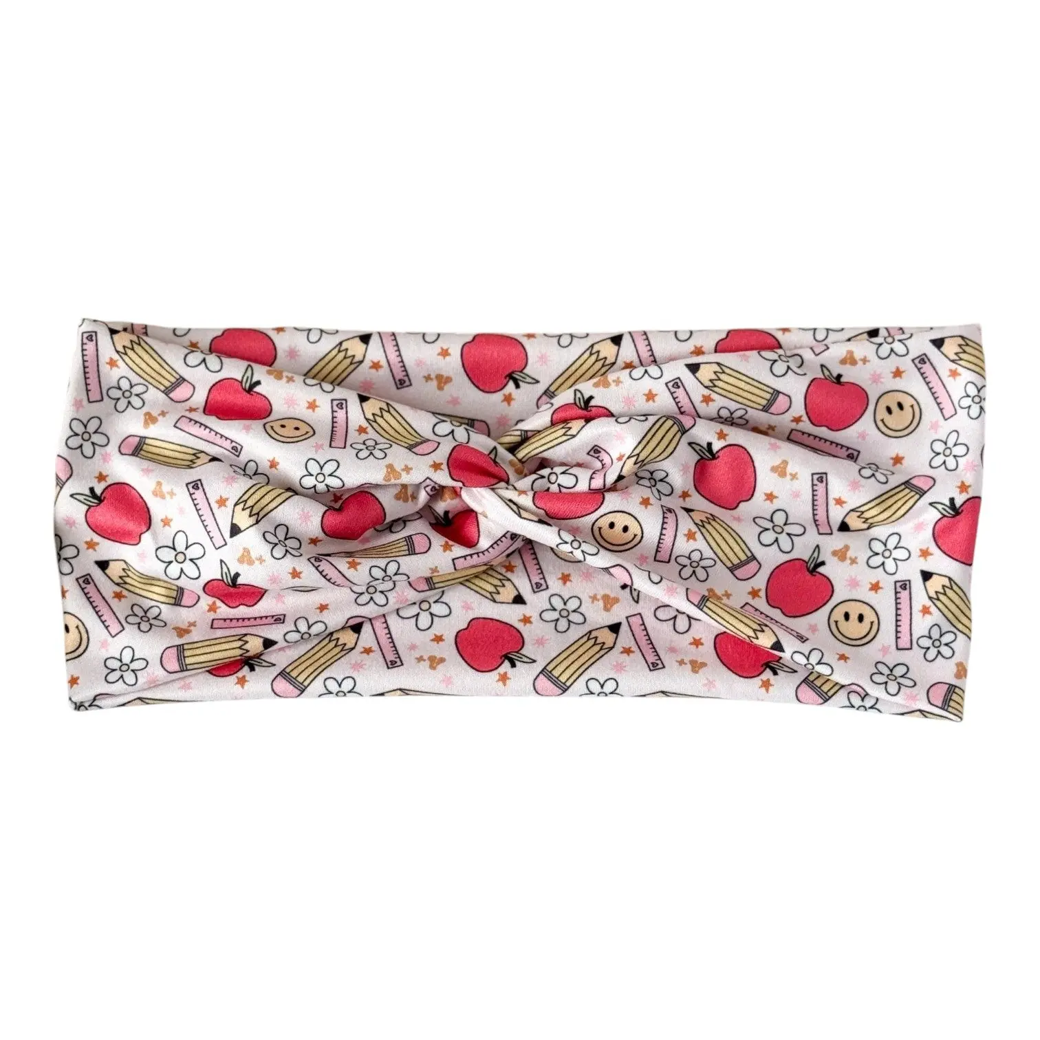 Apples & Pencils Teacher Headband – Handmade Classroom Hair Accessory