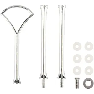 3 Tiered Cake Stand Noble Wedding Dessrt Tower Tray Cupcake Plates Holder for Birthday Party  Shower Graduation and Christmas Party  Fan