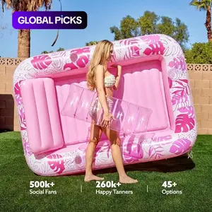 Mother's Day Gift Sunbathing Pool Lounger Float Pad, 70"x46"/85"x57" Swimming Pool Buoyancy, Adult Pillow Included, 4-In-1 Solar Bath Raft Flotation Board, Water Sofa Float